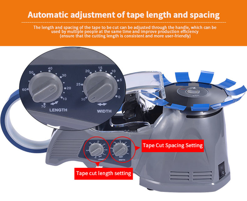 Erogatore Mini Adhesive Tape Cutter del nastro della piattaforma girevole della scuola dell'ufficio