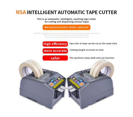 Larghezza automatica dell'erogatore 60mm del nastro ZCUT-9 nessun rullo con la lama dell'oro